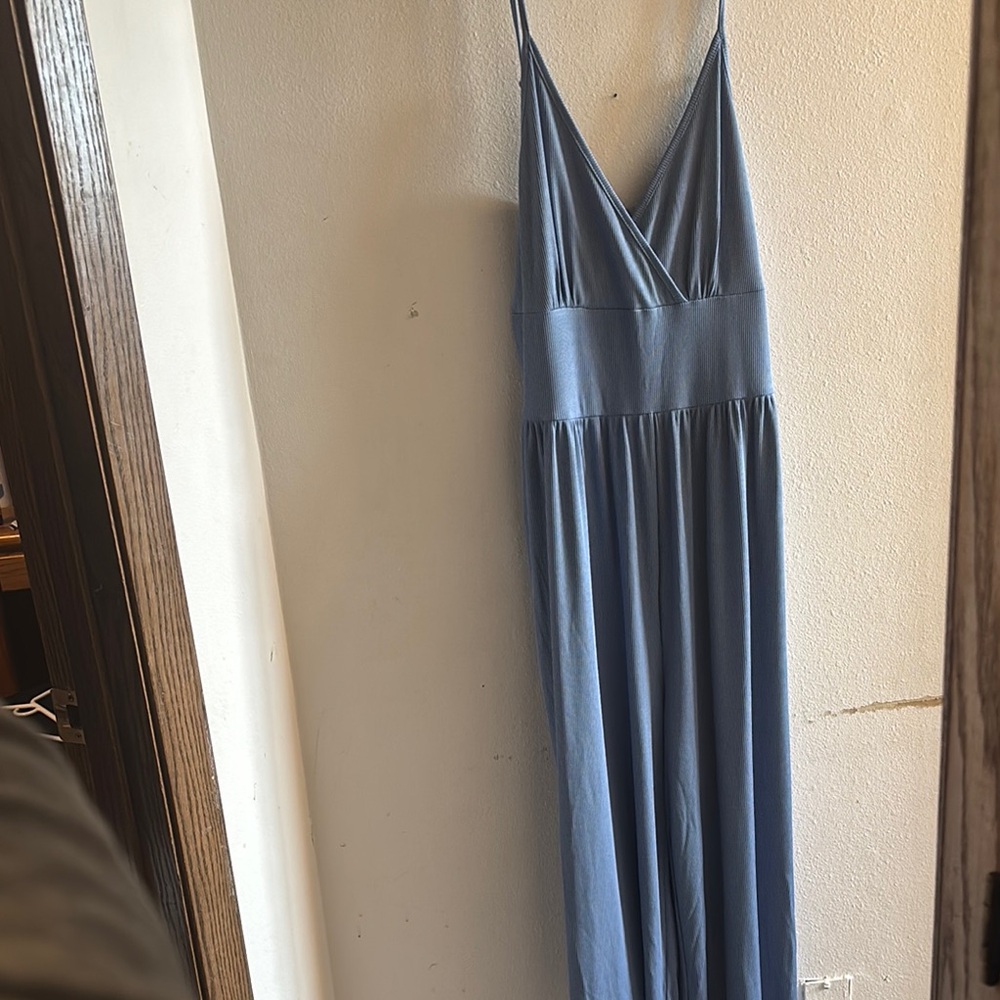 Elegant Blue Maxi Dress